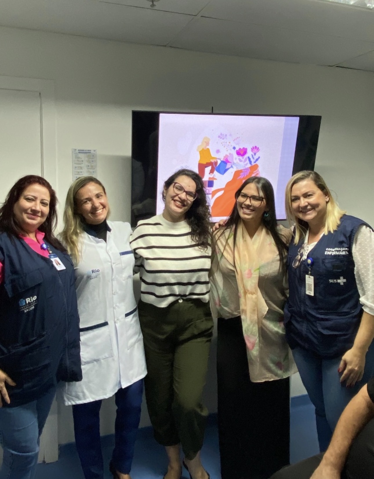 Priscila Sousa em atividade profissional